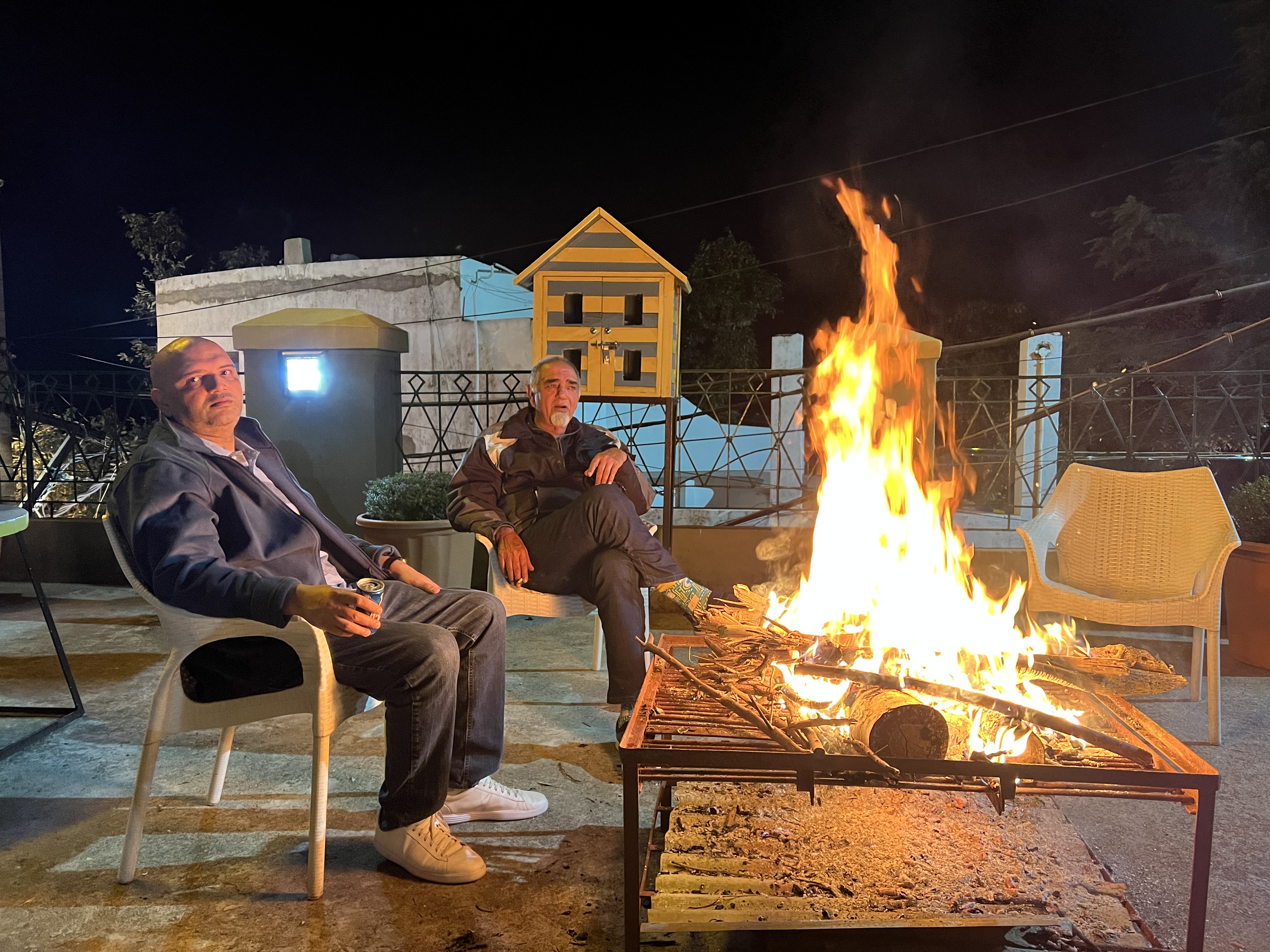 Rooftop Bonfire